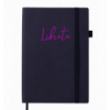 Блокнот деловой LIBRETA, А5, 96 л., точка, черный, иск.кожа