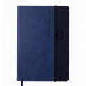 Блокнот діловий RECORD, А5, 96 арк., крапка, синій, шт.шкіра ( BM.295310-02 )