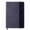 Блокнот діловий RECORD, А5, 96 арк., крапка, сірий, шт.шкіра ( BM.295310-09 )