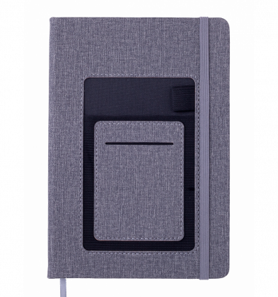 Блокнот діловий COMFORT, А5, 96 арк., лінія, сірий, шт.шкіра ( BM.295209-09 )