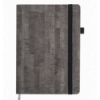 Блокнот діловий WOOD, А5, 96 арк., клітинка, сірий, шт.шкіра ( BM.295114-09 )
