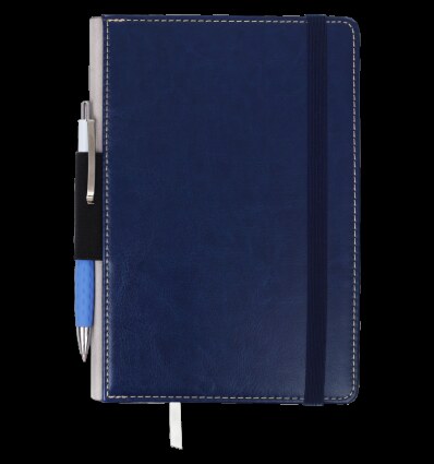 Блокнот деловой CODE BM.295106-03, L2U, А5, 96 л., клетка, т.-синий, иск.кожа