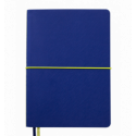 Блокнот деловой UNIQUE, А5, 96 л., клетка, синий c желтым, иск.кожа ( BM.295107-02 )