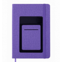 Блокнот діловий COMFORT, А5, 96 арк., нелінов., фіолетовий, шт.шкіра ( BM.295009-07 )