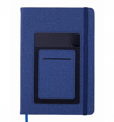 Блокнот діловий COMFORT, А5, 96 арк., нелінов., синій, шт.шкіра ( BM.295009-02 )