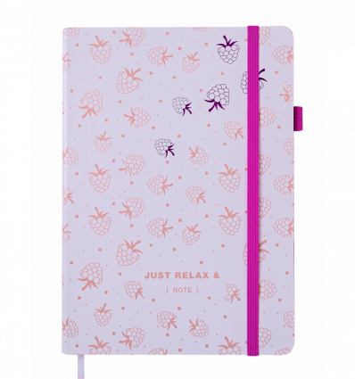 Блокнот діловий RELAX, А5, 96 арк, нелінов., білий, шт.шкіра ( BM.295001-12 )