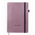 Блокнот деловой RELAX А5, 96л., нелинов., розовое золото, иск.кожа ( BM.295001-23 )