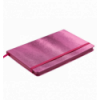 Блокнот деловой INGOT, LOGO2U, 125x195 мм, 80 л., клетка, розовый, иск. кожа