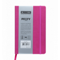 Блокнот деловой PROFY, L2U, 125x195 мм, 80 л., клетка, розовый, иск.кожа