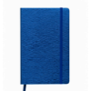 Блокнот діловий INGOT, 125x195 мм, 80 арк., клітинка, синій, шт.шкіра