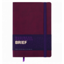 Блокнот деловой BRIEF, L2U, А5, 96 л., линия, марсала, иск.кожа ( BM.295204-13 )