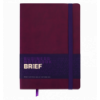 Блокнот деловой BRIEF, L2U, А5, 96 л., линия, марсала, иск.кожа