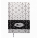 Блокнот деловой RELAX, А5, 96 л., линия, серебристый, иск.кожа ( BM.295201-24 )