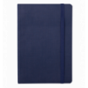 Блокнот деловой COLOR TUNES, А5, 96 л., линия, т.-синий, иск.кожа