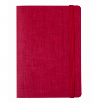 Блокнот діловий COLOR TUNES, А5, 96 арк, лінія, червоний, шт.шкіра ( BM.295200-05 )