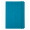 Блокнот деловой COLOR TUNES, А5, 96 л., линия, бирюзовый, иск.кожа