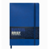 Блокнот діловий BRIEF, L2U, А5, 96 арк., клітинка, синій, шт.шкіра ( BM.295104-02 )