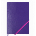 Блокнот діловий LOLLIPOP, L2U, А5, 96 арк., клітинка, фіолетовий, шт.шкіра ( BM.295103-07 )
