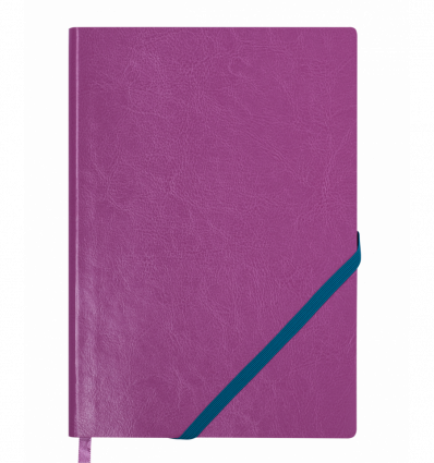 Блокнот діловий LOLLIPOP, L2U, А5, 96 арк., клітинка, бузковий, шт.шкіра ( BM.295103-10 )