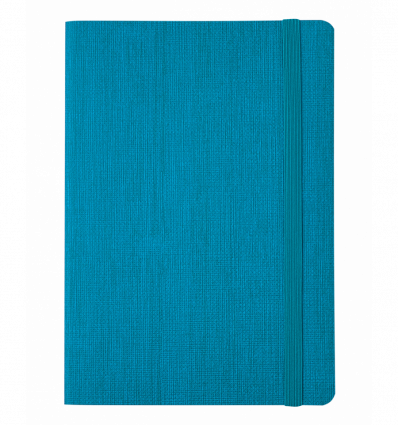 Блокнот діловий COLOR TUNES, А5, 96 арк., клітинка, бірюзовий, шт. шкіра ( BM.295100-06 )