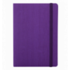 Блокнот деловой COLOR TUNES, А5, 96 л., клетка, фиолетовый, иск.кожа