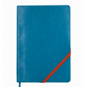 Блокнот діловий LOLLIPOP, L2U, А5, 96 арк., нелінов., блакитний, шт.шкіра ( BM.295003-14 )