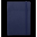 Блокнот деловой COLOR TUNES BM.295100-02, А5, 96 л., клетка, т-синий, иск.кожа