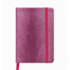 Блокнот діловий INGOT, 95x140мм, 80 арк., клітинка, рожевий, шт.шкіра