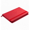 Блокнот діловий INGOT, 95x140мм, 80 арк., клітинка, червоний, шт.шкіра