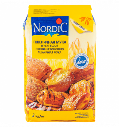Борошно Nordic пшеничне вищого гатунку 2кг