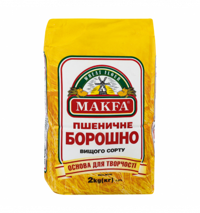 Мука Makfa Пшеничная высшего сорта 2кг