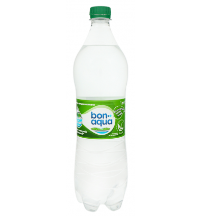 Вода Bonaqua природная питьевая среднегазированная 1л