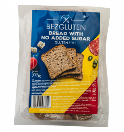 Хліб Bezgluten без цукру 350г
