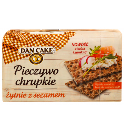 Хлібці Dan Cake житні з кунжутом 250г