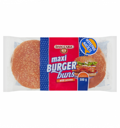 Булочки Dan Cake Burger buns maxi для гамбургеру 75г*4шт300г