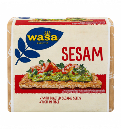 Хлібці Wasa Sesam з кунжутом 200г