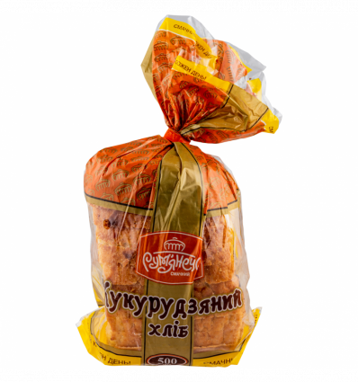 Хлеб Рум`янець Кукурузный нарезанный ломтиками 500г