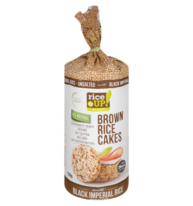 Хлебцы Rice Up рисовые цельнозерновые с гималайск солью 120г
