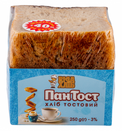 Хлеб Riga хліб Пан Тост тостовый 250г