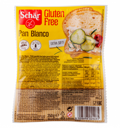 Хлеб Schär Pan Blanco белый безглютеновый 250г