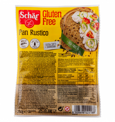 Хліб Schär Pan Rustico багатозерновий безглютеновий 250г