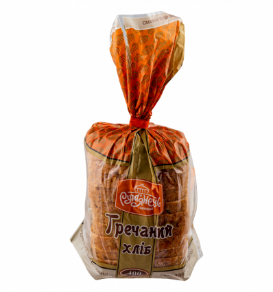 Хлеб Рум`янець Гречаный нарезанный ломтиками 400г