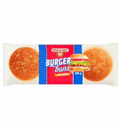 Булочки Dan Cake Burger buns д/гамбург с кунж 50г*6шт 300г