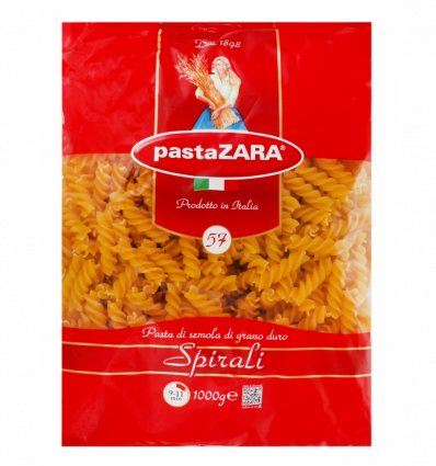 Макарони Pasta ZARA Спіральки з твердих сортів пшениці 1000г