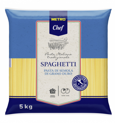 Макарони Horeca Select spaghetti з тверд сортів пшениці 5кг