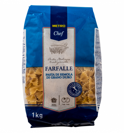 Изделия макаронные Horeca Select Farfalle из твердых сортов пшеницы 1кг