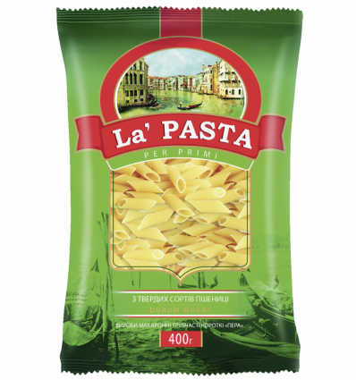 Вироби макаронні La Pasta Пера трубчасті 400г