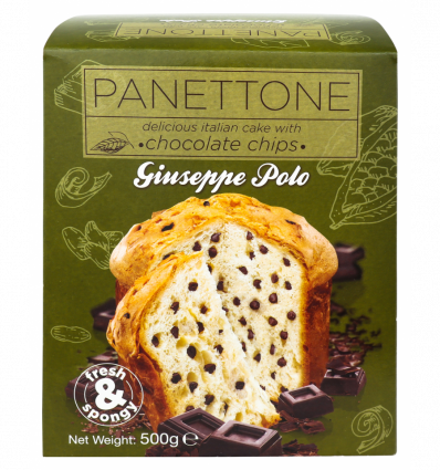 Кекс Giuseppe polo Panettone з шоколадною крихтою 500г