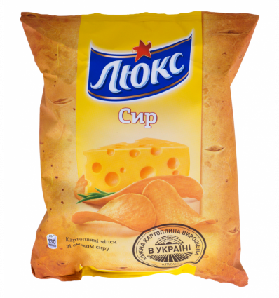 Чіпси Люкс картопляні зі смаком сиру 71г