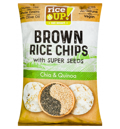 Чипсы Rice Up! рисовые с семенами чиа и киноа 60г